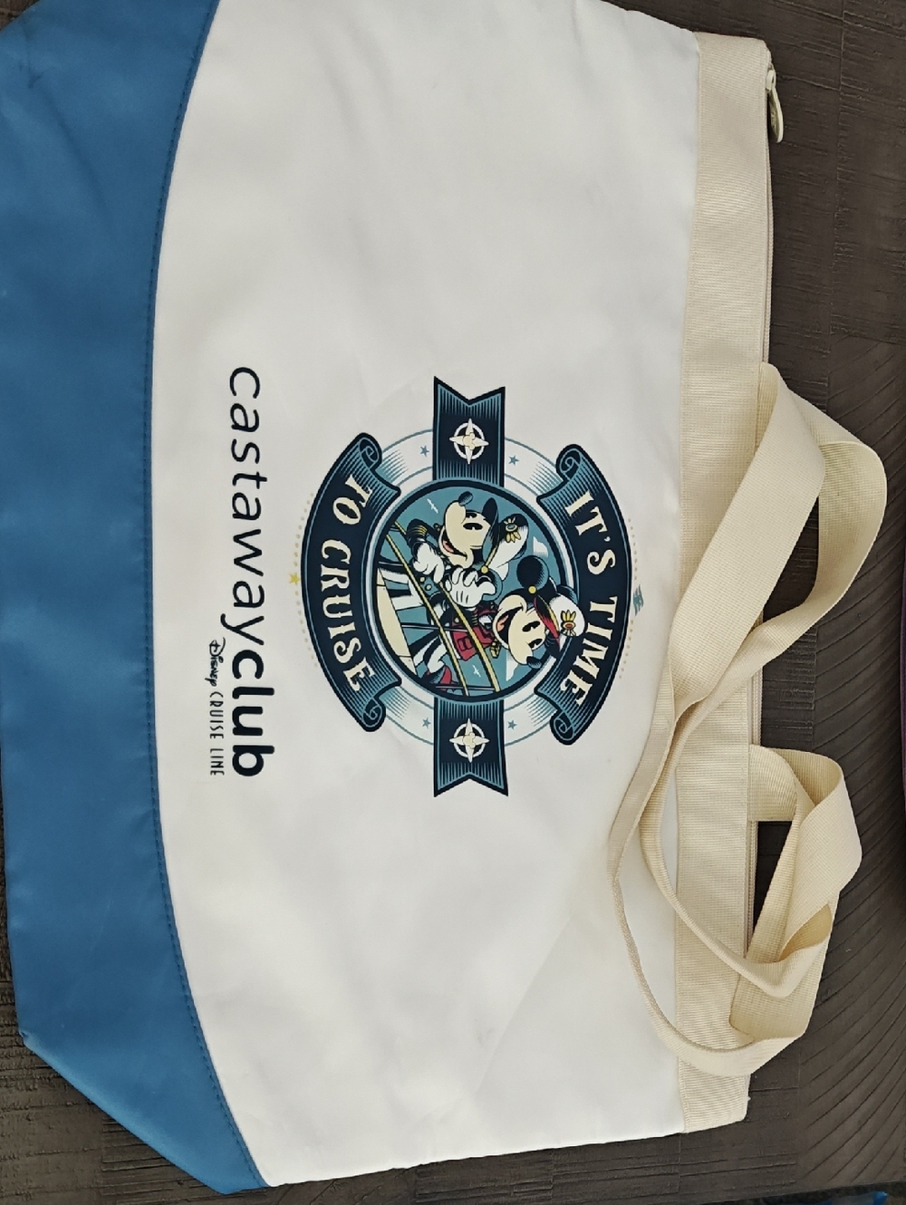 Disney Castaway Club Tote - White, Blue & Cream